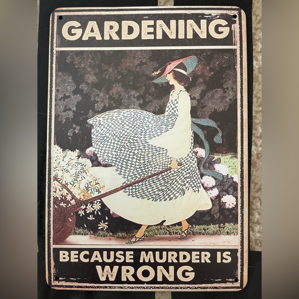 Gardening Tin Sign